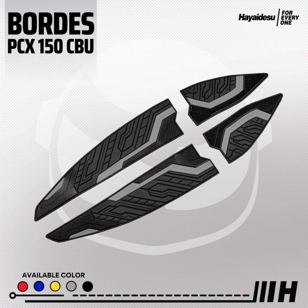 Hayaidesu Floor Step Boardrest Karpet Motor PCX 150 CBU Thailand / Vietnam LED 2012-2017 Bordes - Premium Quality