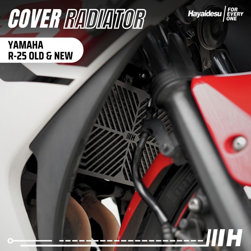 HAYAIDESU RADIATOR COVER YAMAHA R-25 OLD & NEW