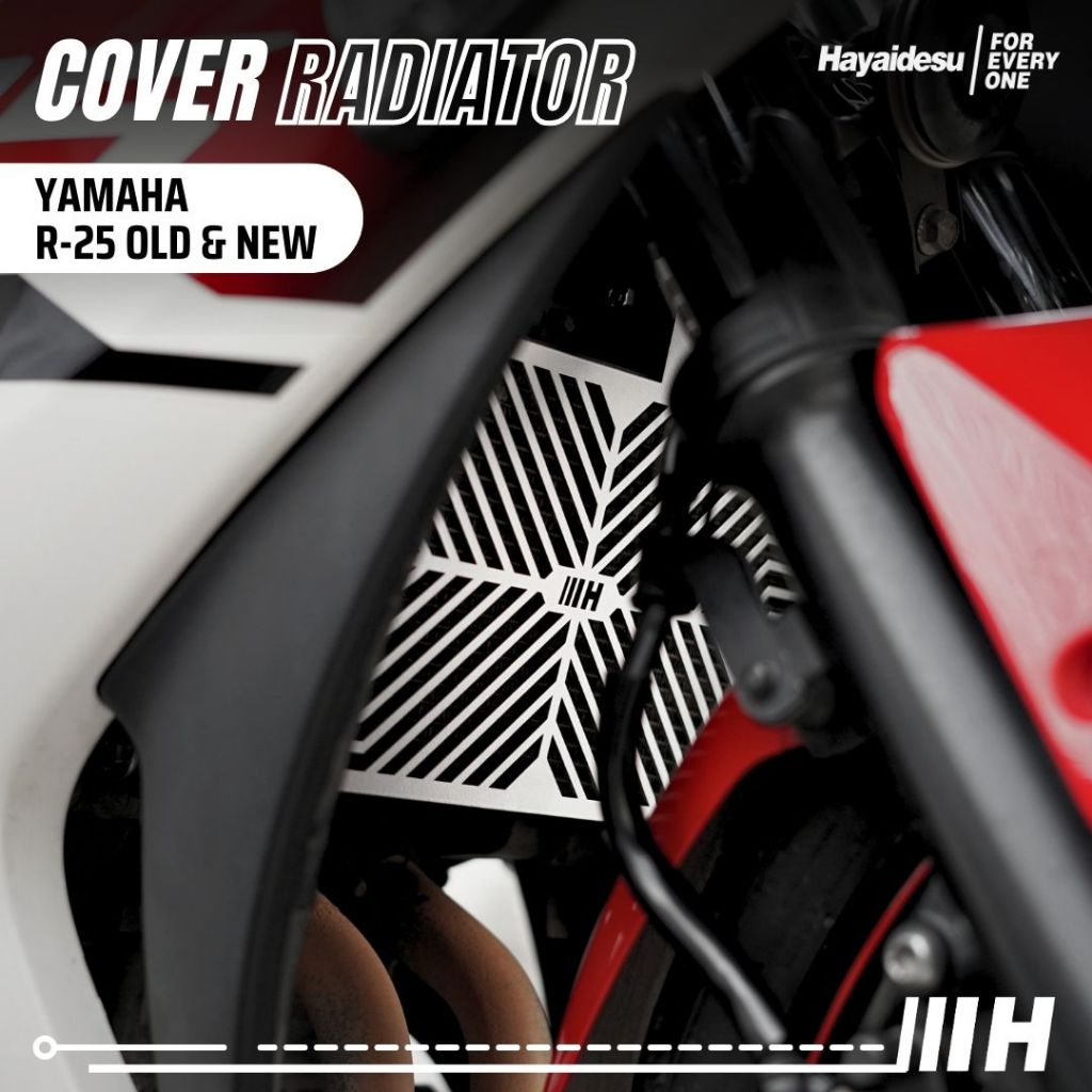 HAYAIDESU RADIATOR COVER YAMAHA R-25 OLD & NEW