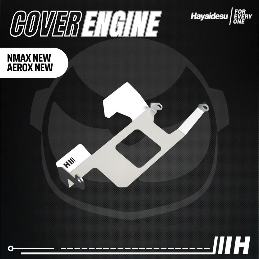 Hayaidesu ENGINE COVER Pelindung Bawah Mesin Motor Yamaha New NMAX & New AEROX