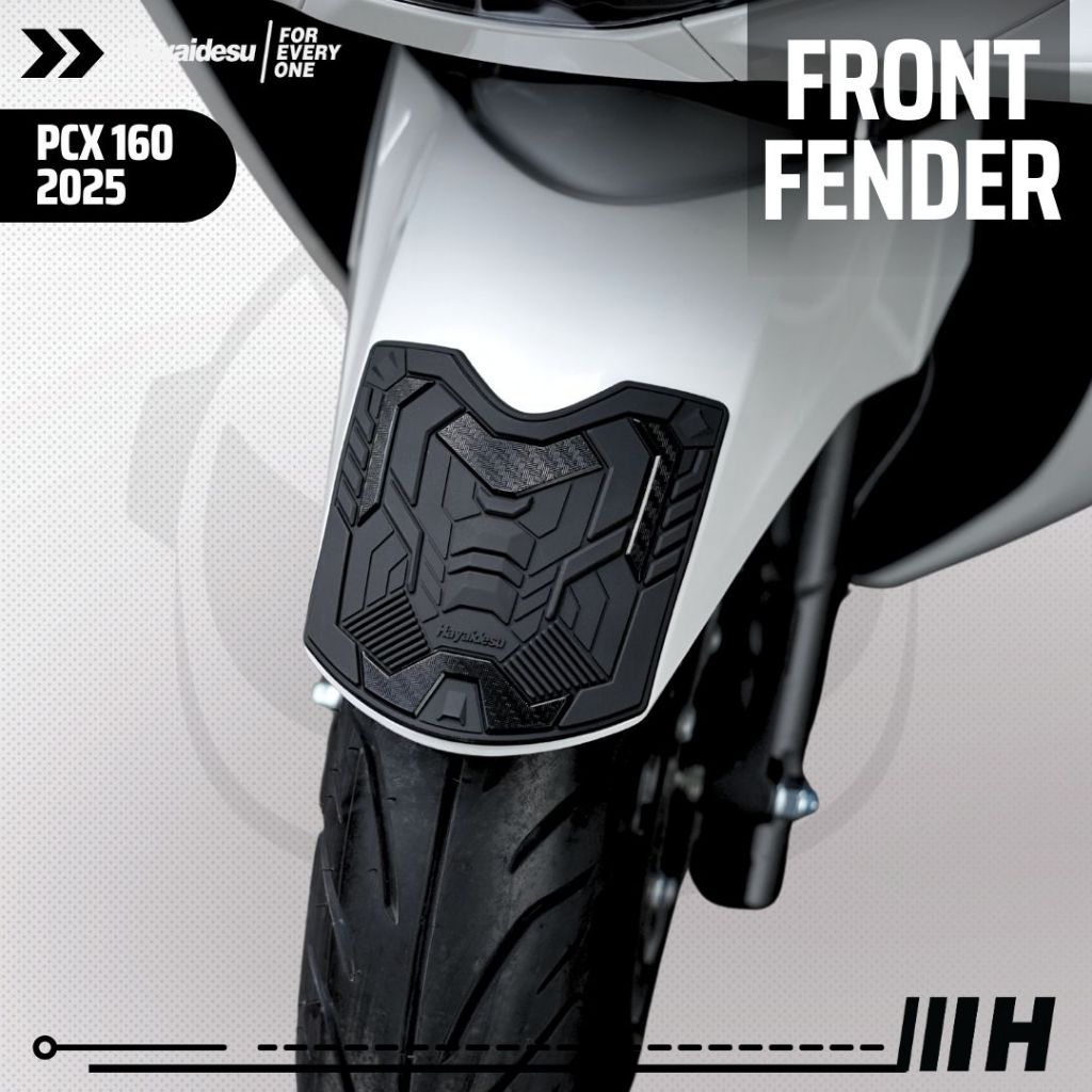 Hayaidesu Honda PCX 160 2025 (CBS/ABS/RoadSync) Body Protector Front Fender Cover
