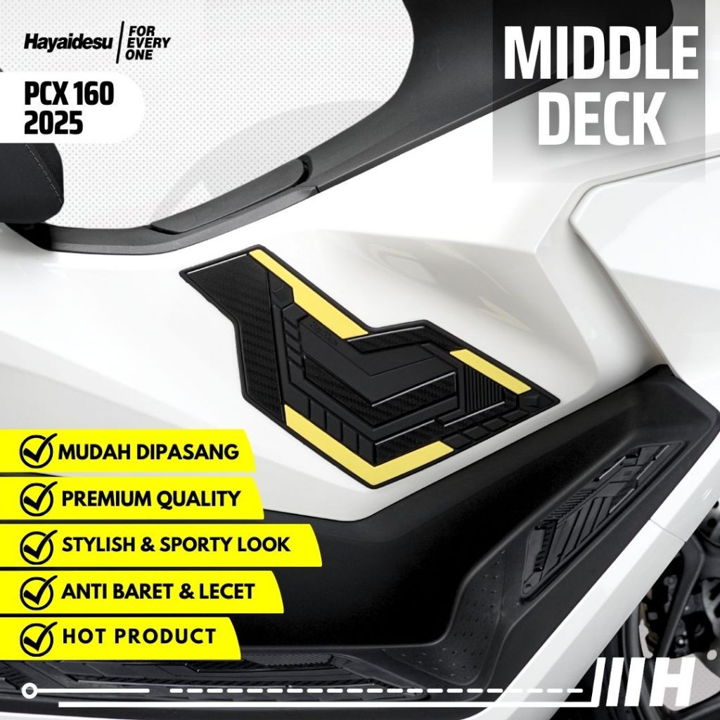 Hayaidesu Honda PCX 160 2025 (CBS/ABS/RoadSync) Body Protector Middle Deck Cover