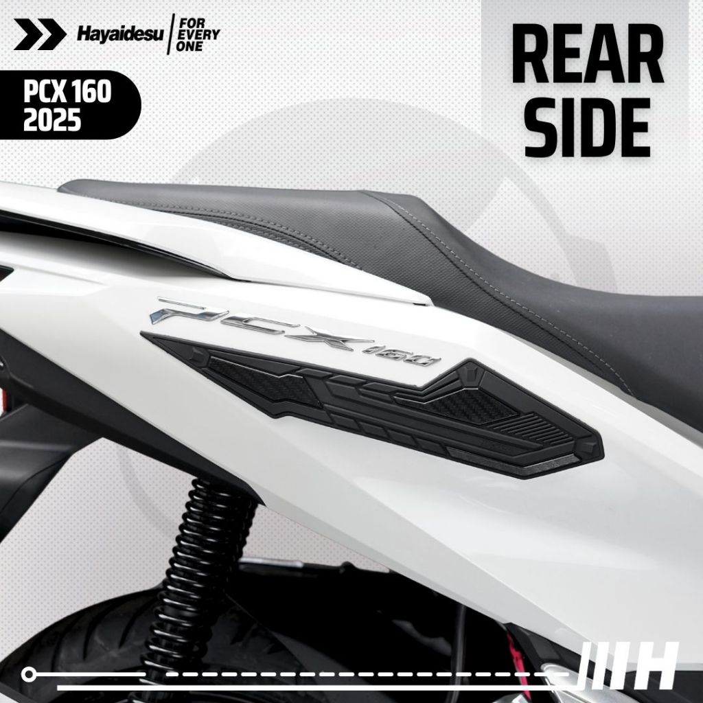 Hayaidesu Honda PCX 160 2025 (CBS/ABS/RoadSync) Body Protector Rear Side Cover