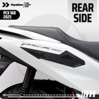 Hayaidesu Honda PCX 160 2025 (CBS/ABS/RoadSync) Body Protector Rear Side Cover