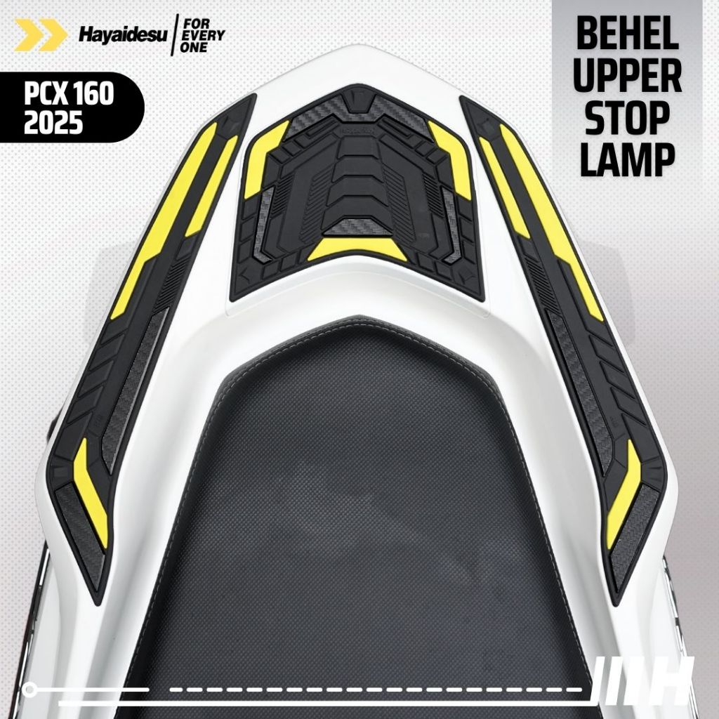 Hayaidesu Honda PCX 160 2025 (CBS/ABS/RoadSync) Body Protector Upper Stop Lamp & Behel Cover