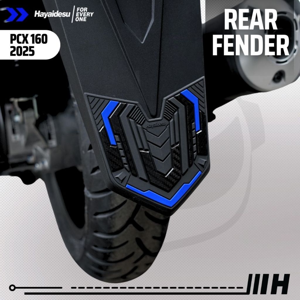 Hayaidesu Honda PCX 160 2025 (CBS/ABS/RoadSync) Body Protector Rear Fender Cover