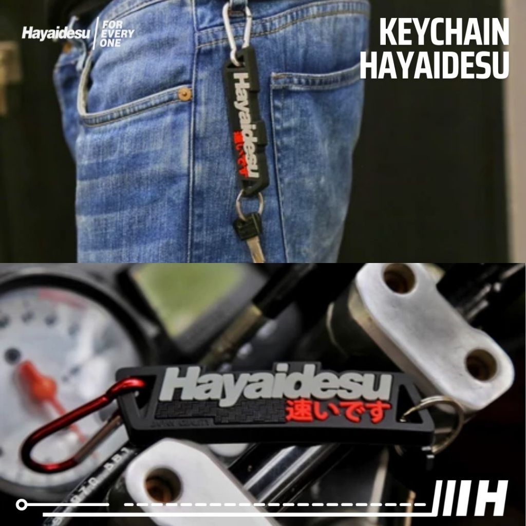 Hayaidesu Keychain Aksesoris Variasi Gantungan Kunci