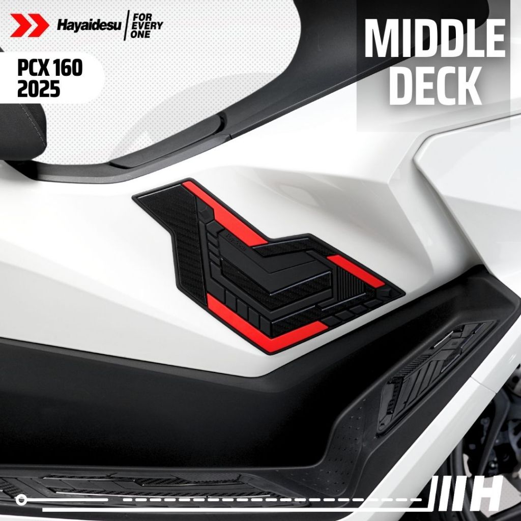 Hayaidesu Honda PCX 160 2025 (CBS/ABS/RoadSync) Body Protector Middle Deck Cover