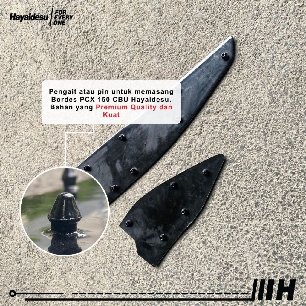 Hayaidesu Floor Step Boardrest Karpet Motor PCX 150 CBU Thailand / Vietnam LED 2012-2017 Bordes - Premium Quality