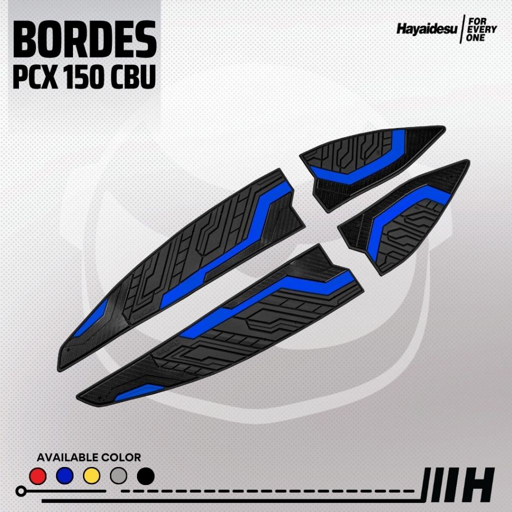 Hayaidesu Floor Step Boardrest Karpet Motor PCX 150 CBU Thailand / Vietnam LED 2012-2017 Bordes - Premium Quality