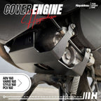 Hayaidesu ENGINE COVER Pelindung Bawah Mesin Motor Honda VARIO 160, ADV160, STYLO, PCX 160