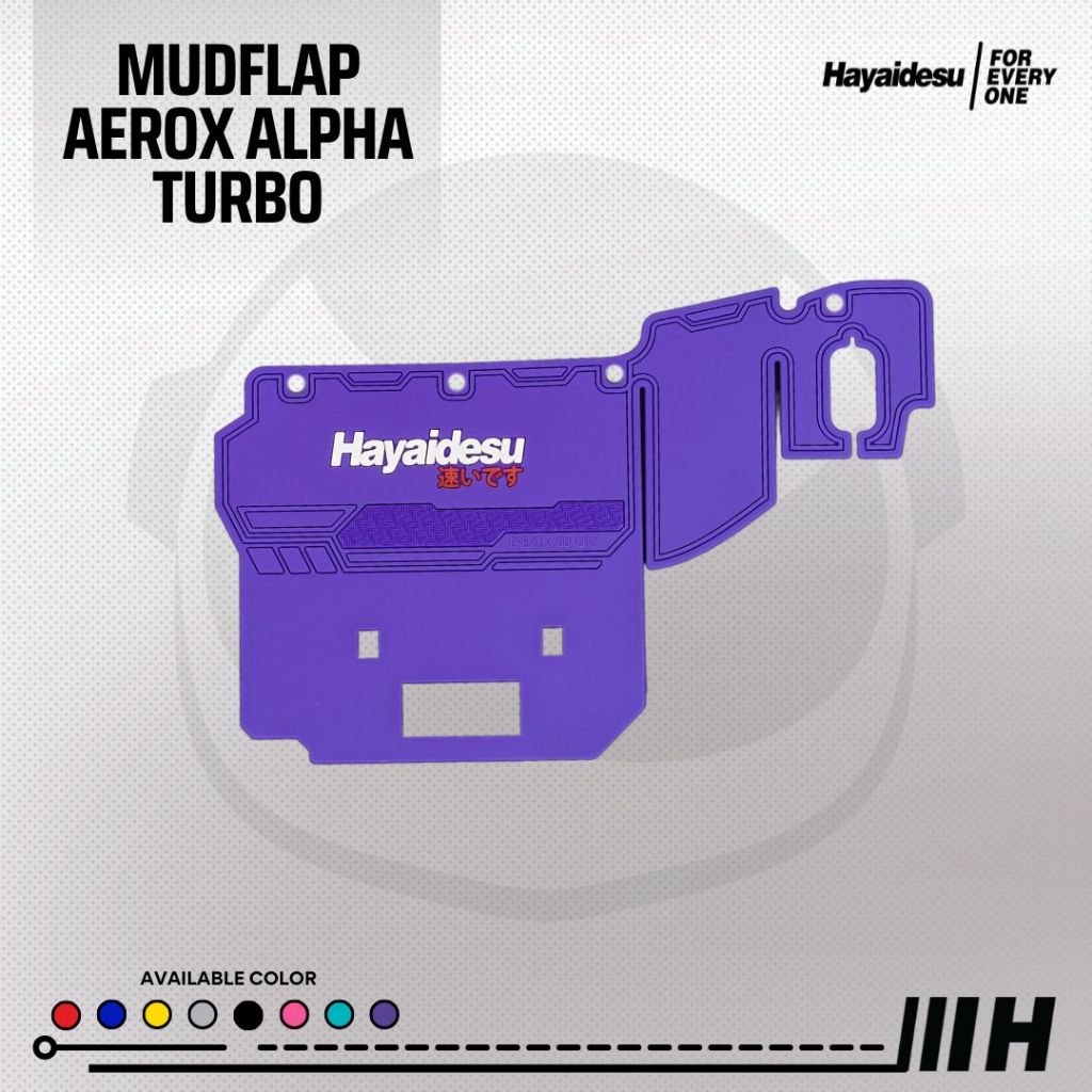 Hayaidesu Mudflap Yamaha AEROX ALPHA TURBO Penahan Lumpur - Premium Quality