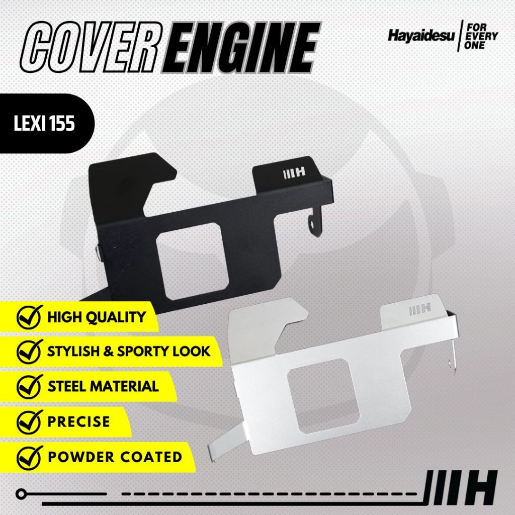 Hayaidesu ENGINE COVER Pelindung Bawah Mesin Motor Yamaha LEXI 155