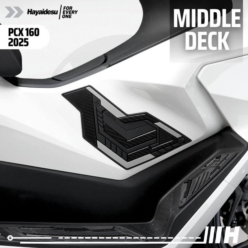 Hayaidesu Honda PCX 160 2025 (CBS/ABS/RoadSync) Body Protector Middle Deck Cover