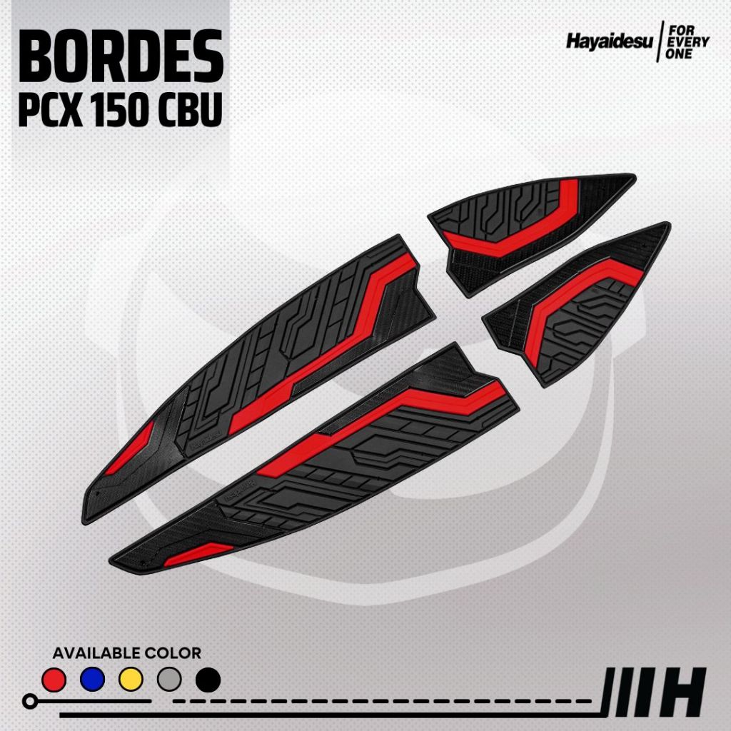 Hayaidesu Floor Step Boardrest Karpet Motor PCX 150 CBU Thailand / Vietnam LED 2012-2017 Bordes - Premium Quality