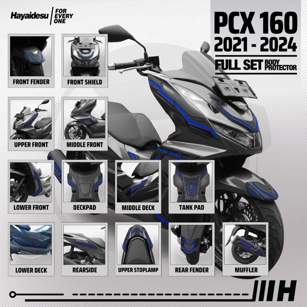 Hayaidesu Body Protector PCX 160 (2021-2024) Full Set Cover