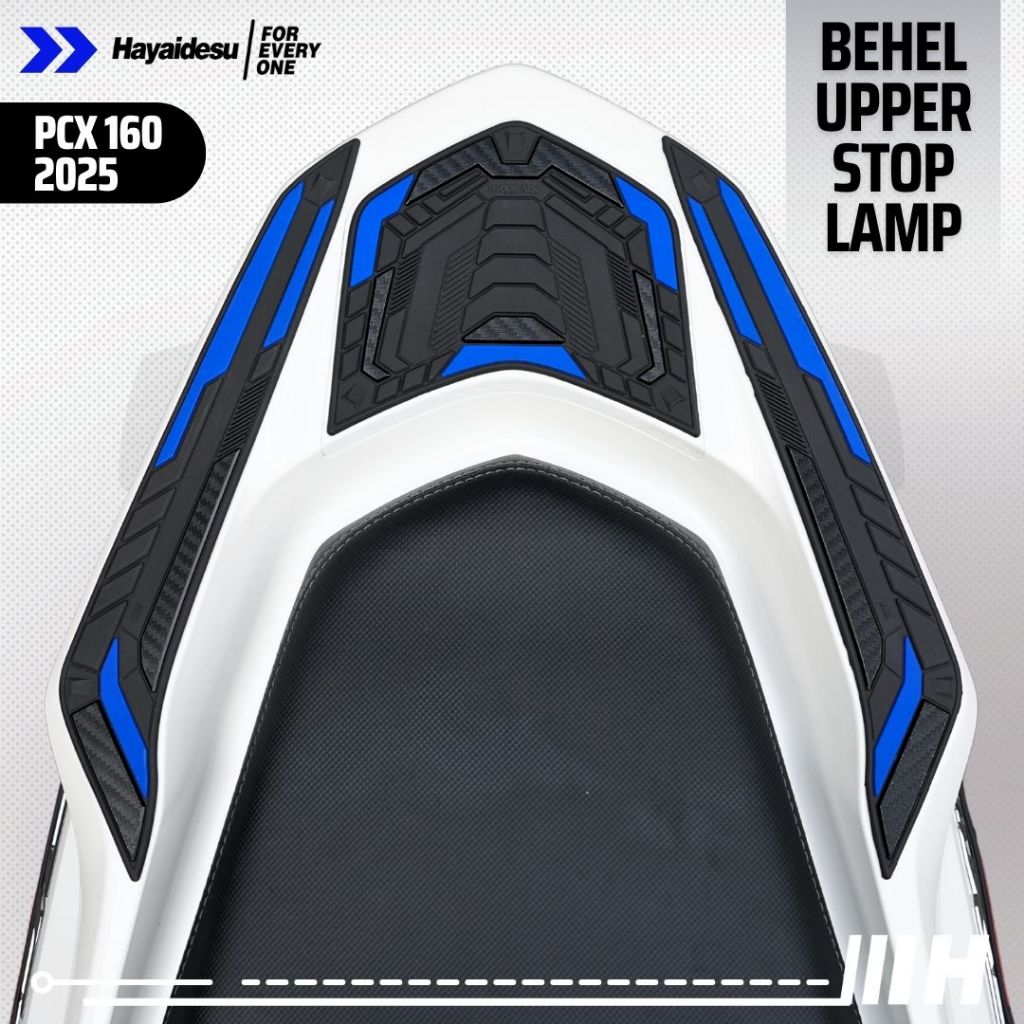 Hayaidesu Honda PCX 160 2025 (CBS/ABS/RoadSync) Body Protector Upper Stop Lamp & Behel Cover