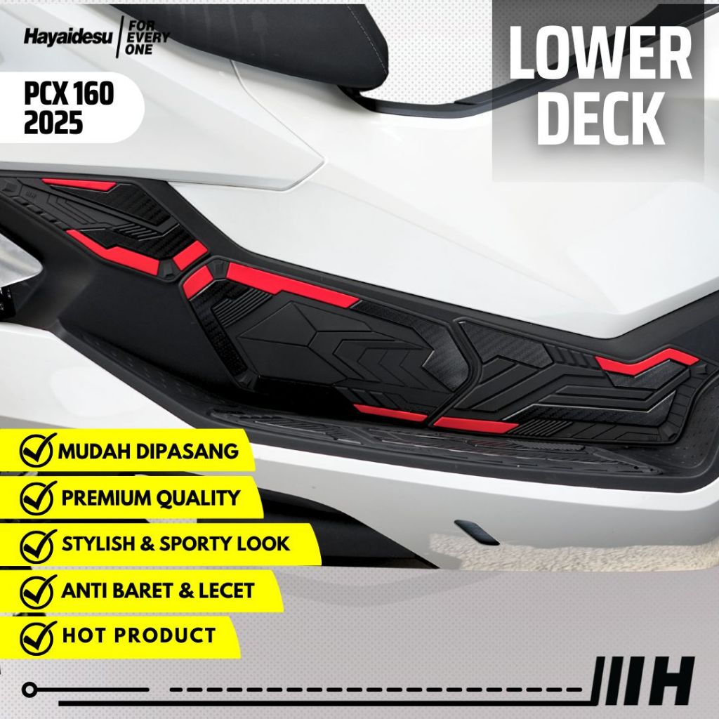 Hayaidesu Honda PCX 160 2025 (CBS/ABS/RoadSync) Body Protector Lower Deck Cover