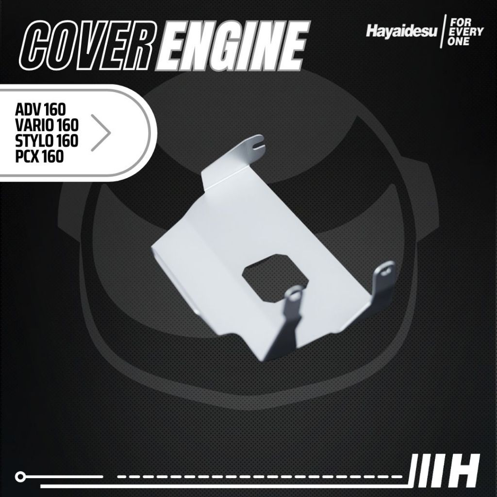 Hayaidesu ENGINE COVER Pelindung Bawah Mesin Motor Honda VARIO 160, ADV160, STYLO, PCX 160