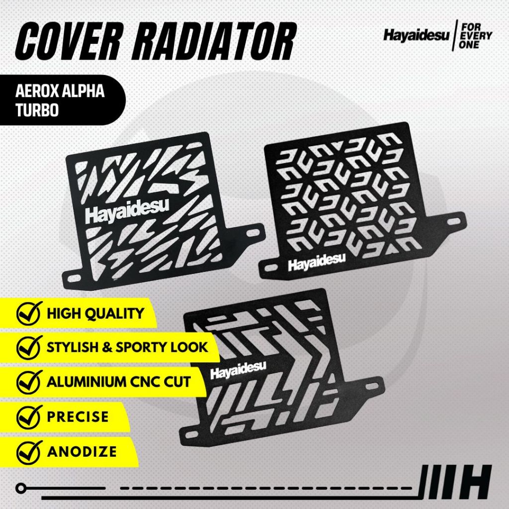 Hayaidesu Cover Radiator Motor Yamaha Aerox Alpha Turbo