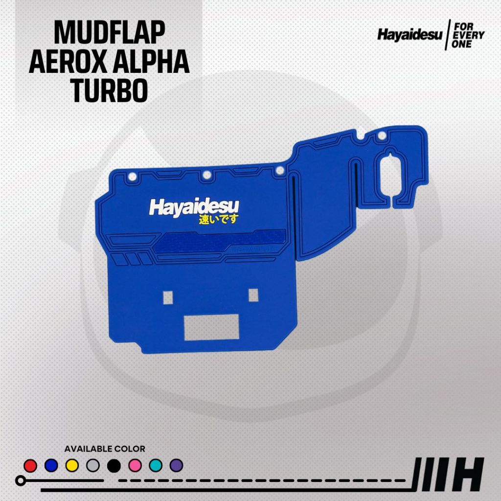Hayaidesu Mudflap Yamaha AEROX ALPHA TURBO Penahan Lumpur - Premium Quality