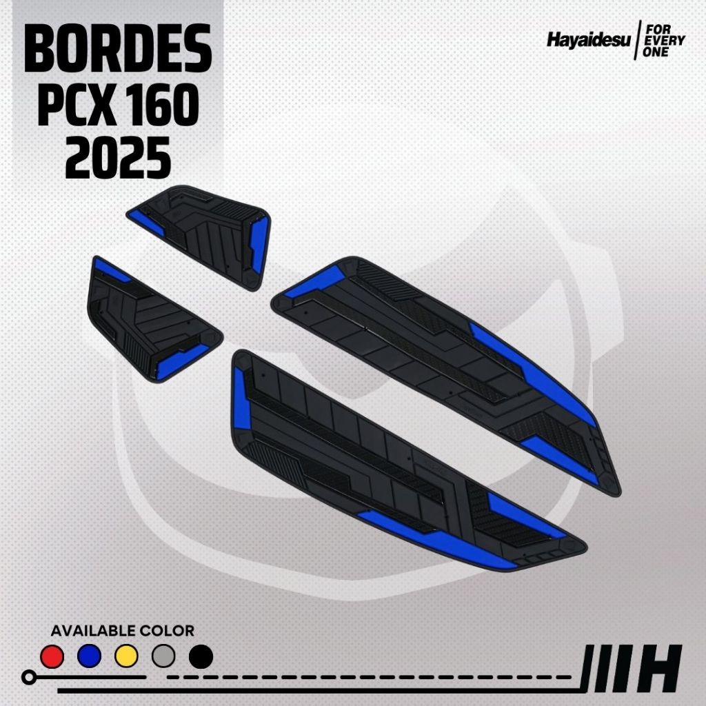 Hayaidesu Floor Step Boardrest Karpet Motor Honda PCX 160 2025 (CBS/ABS/RoadSync) Bordes - Premium