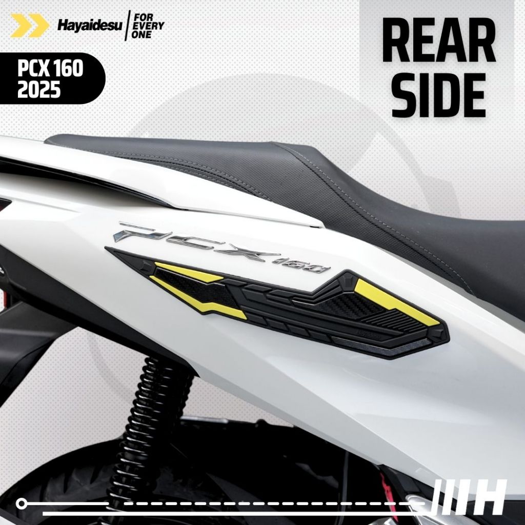 Hayaidesu Honda PCX 160 2025 (CBS/ABS/RoadSync) Body Protector Rear Side Cover