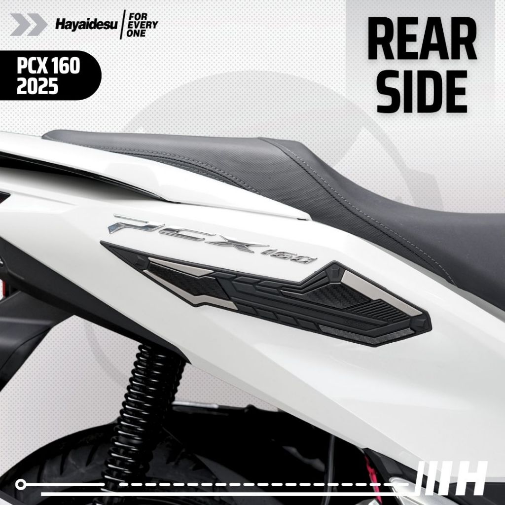 Hayaidesu Honda PCX 160 2025 (CBS/ABS/RoadSync) Body Protector Rear Side Cover
