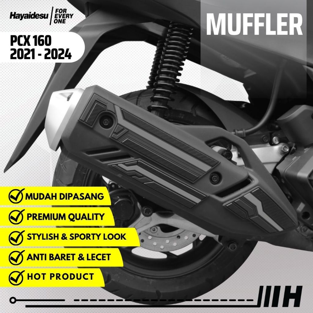 Hayaidesu PCX 160 (2021-2024) Body Protector Muffler Knalpot Cover