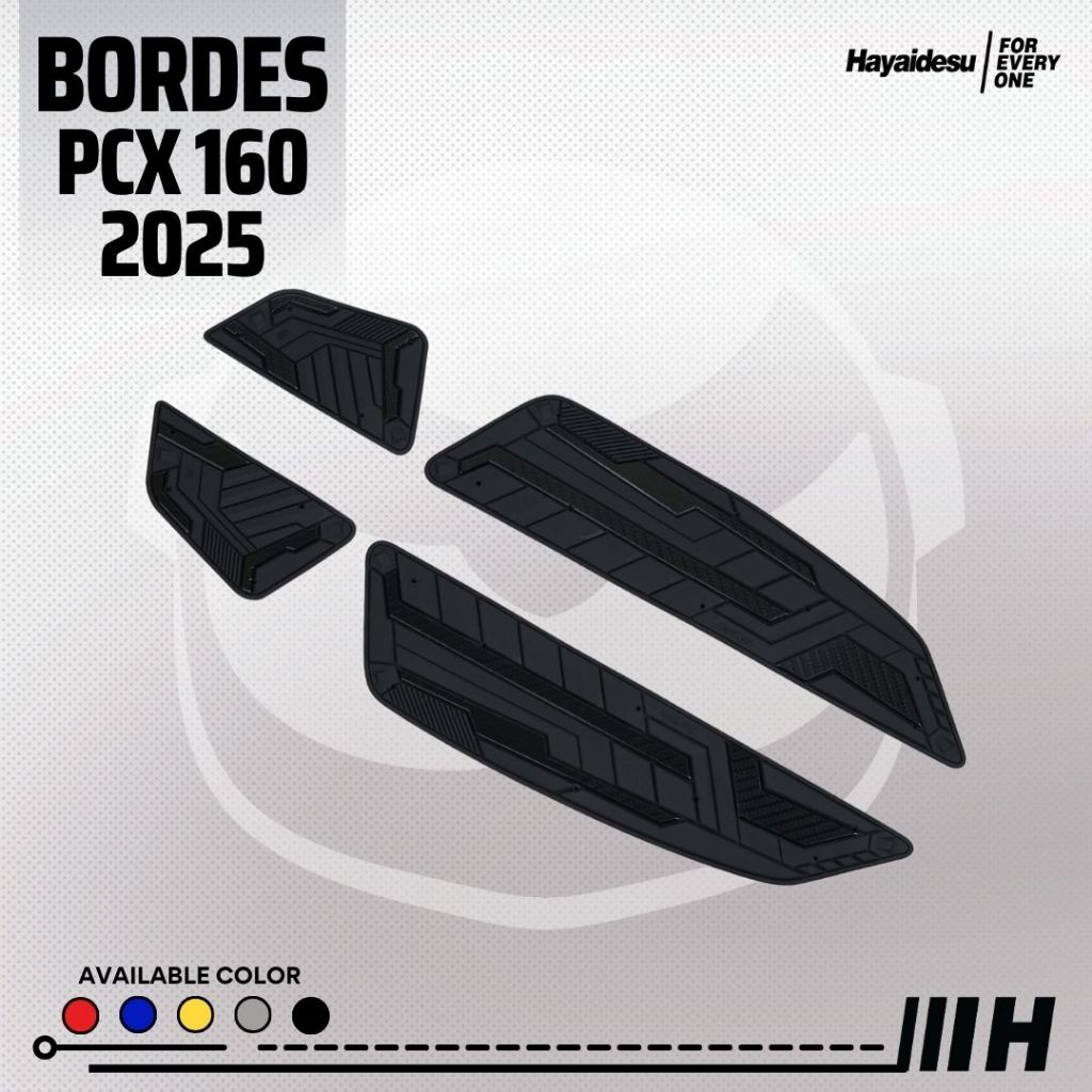 Hayaidesu Floor Step Boardrest Karpet Motor Honda PCX 160 2025 (CBS/ABS/RoadSync) Bordes - Premium