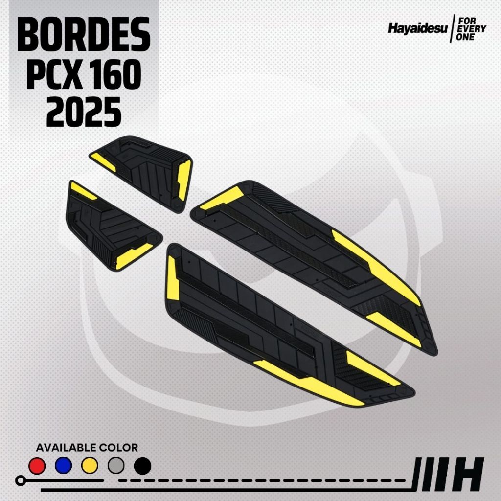 Hayaidesu Floor Step Boardrest Karpet Motor Honda PCX 160 2025 (CBS/ABS/RoadSync) Bordes - Premium