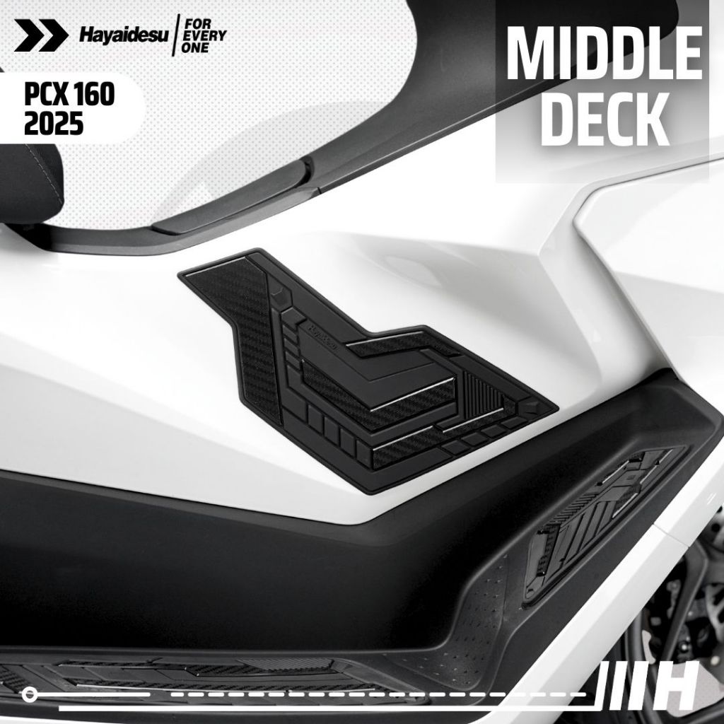 Hayaidesu Honda PCX 160 2025 (CBS/ABS/RoadSync) Body Protector Middle Deck Cover