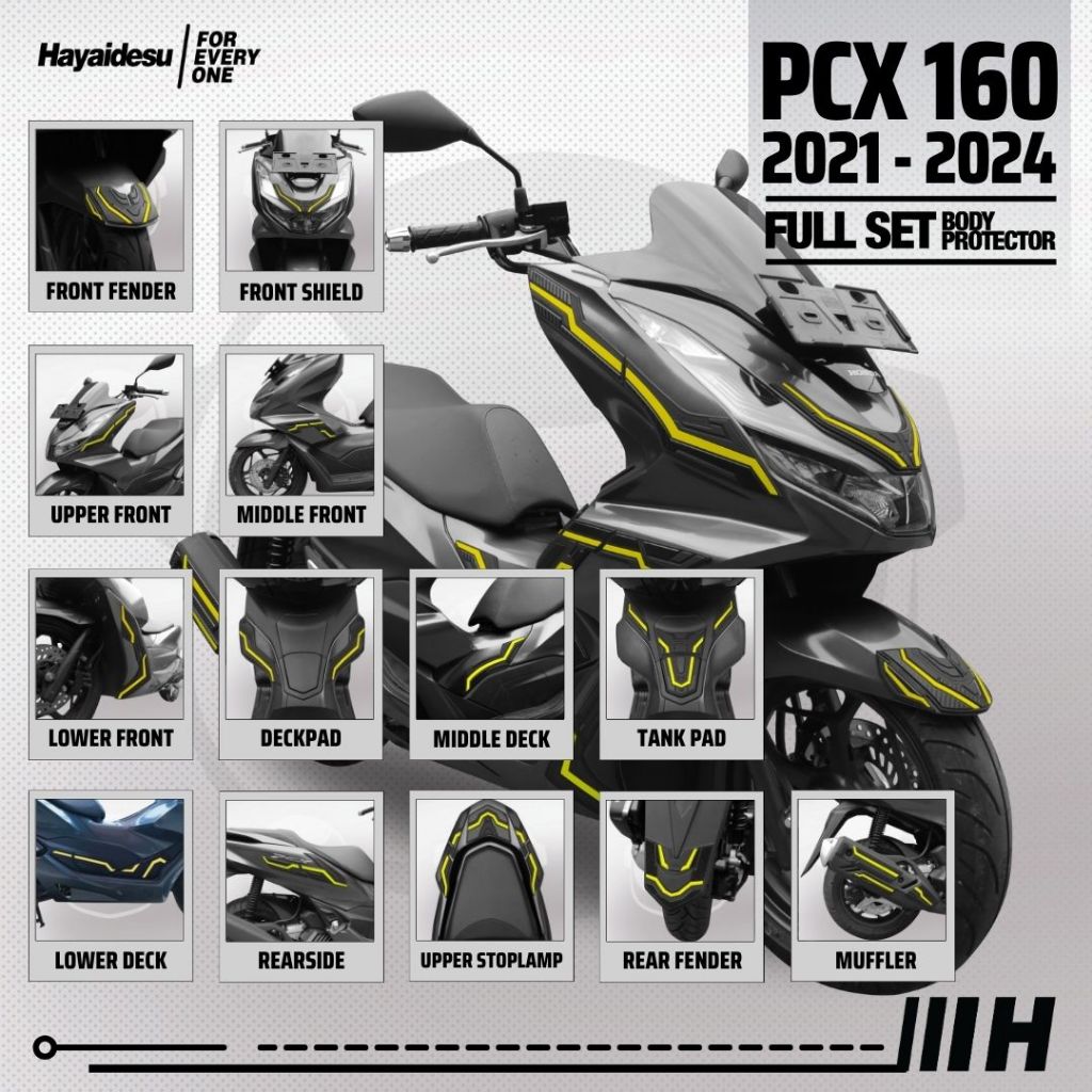 Hayaidesu Body Protector PCX 160 (2021-2024) Full Set Cover