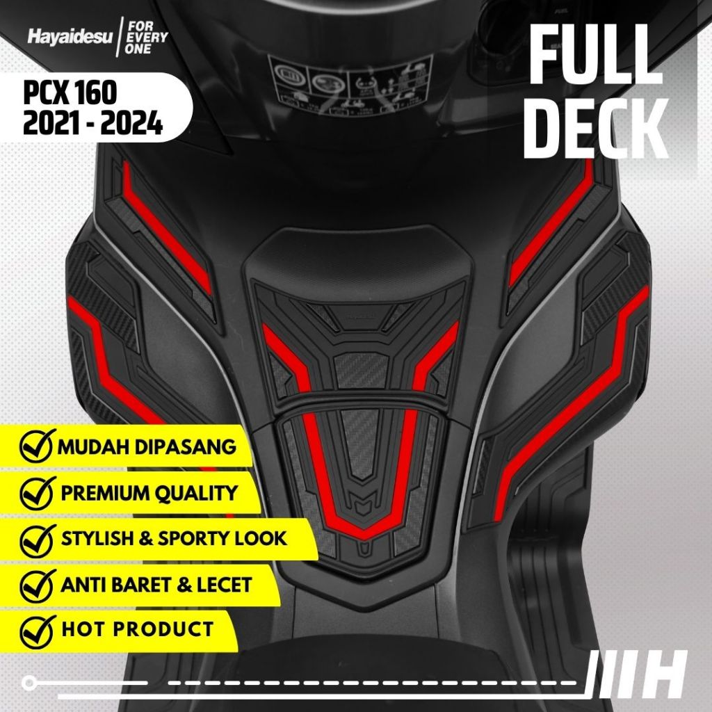 Hayaidesu PCX 160 (2021-2024) Body Protector PAKET FULL DECK