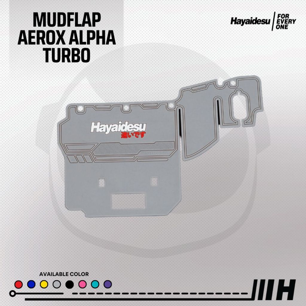 Hayaidesu Mudflap Yamaha AEROX ALPHA TURBO Penahan Lumpur - Premium Quality