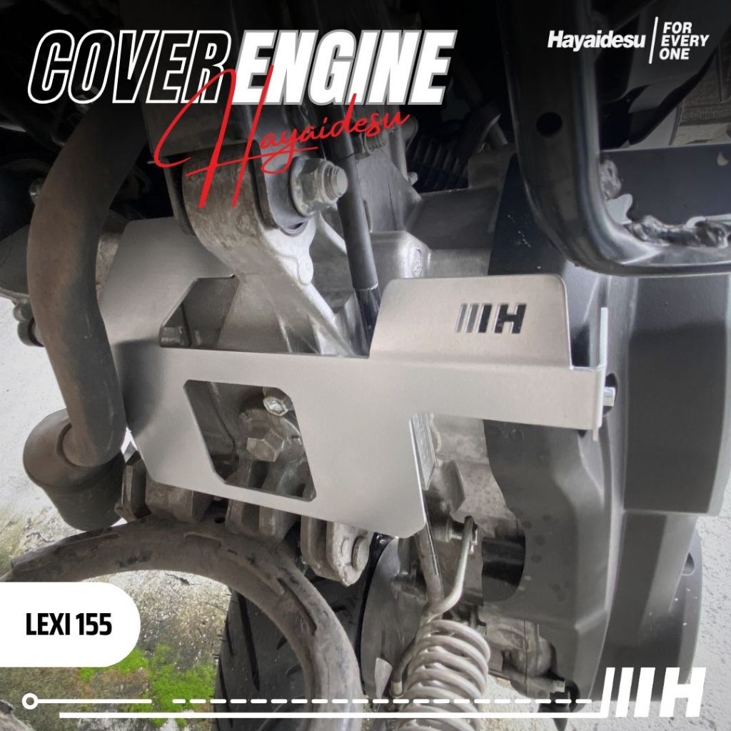 Hayaidesu ENGINE COVER Pelindung Bawah Mesin Motor Yamaha LEXI 155