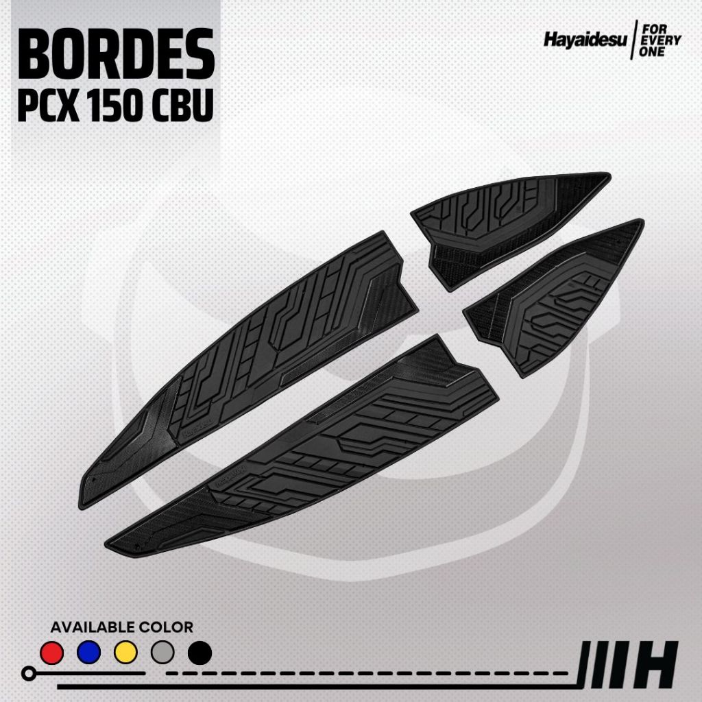 Hayaidesu Floor Step Boardrest Karpet Motor PCX 150 CBU Thailand / Vietnam LED 2012-2017 Bordes - Premium Quality