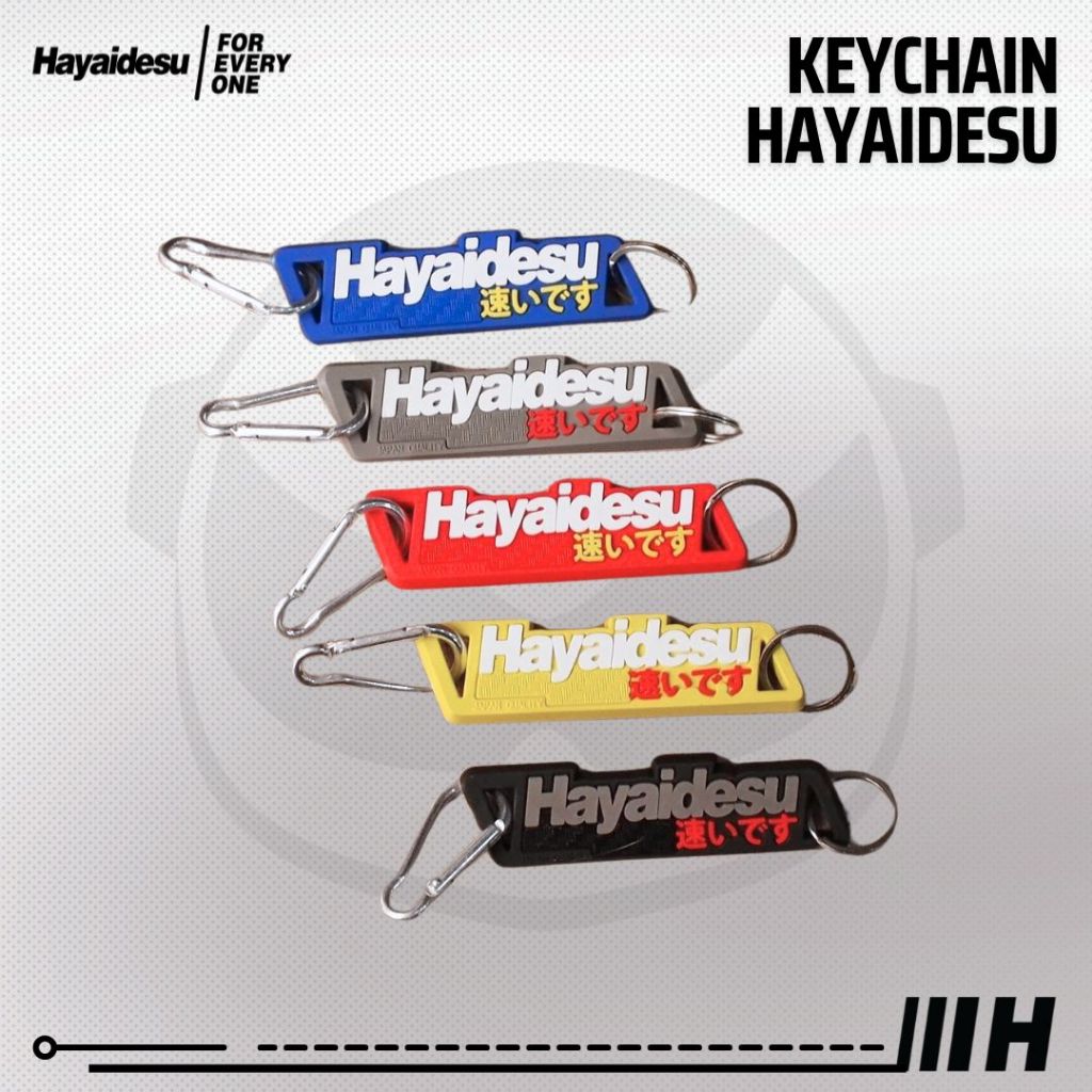 Hayaidesu Keychain Aksesoris Variasi Gantungan Kunci