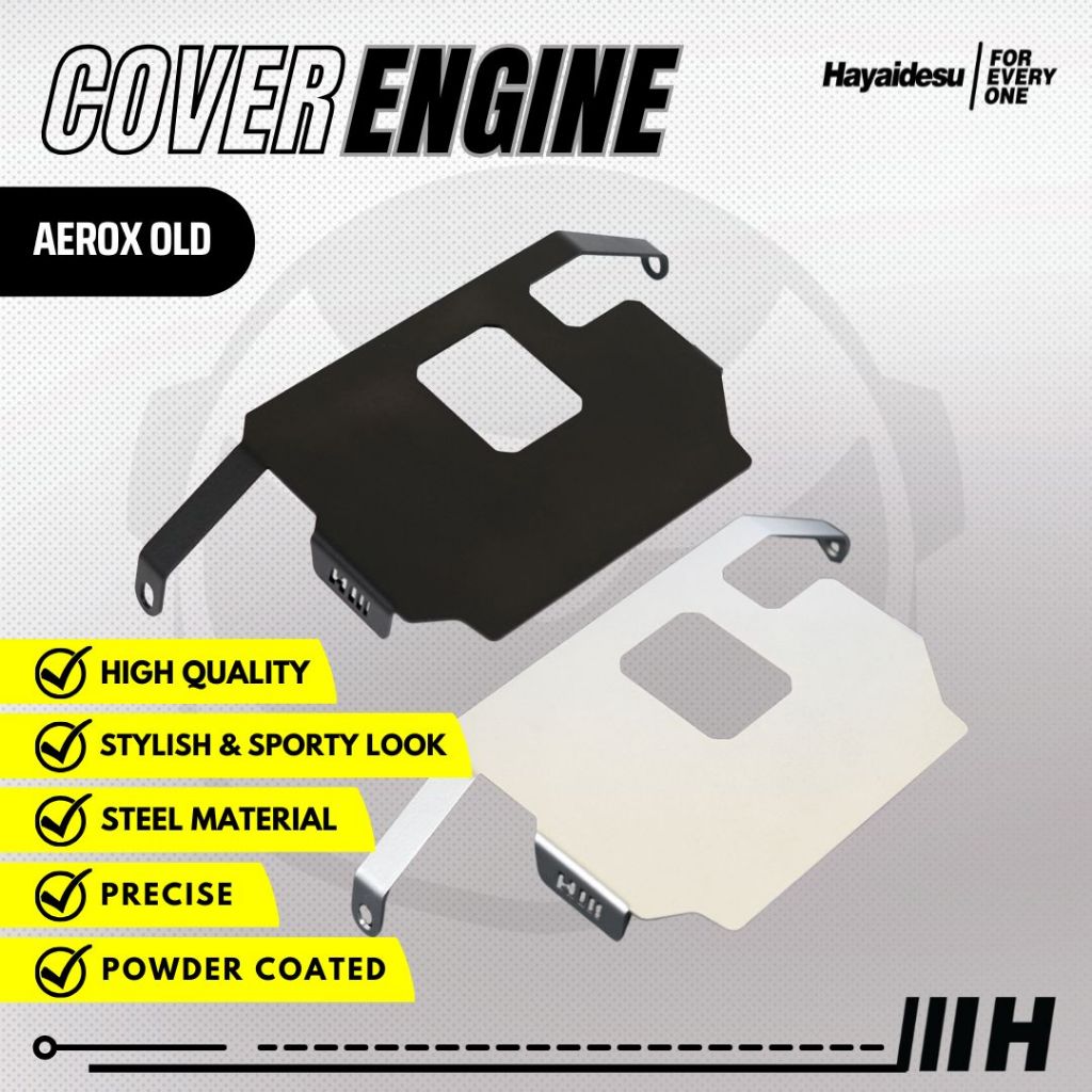 Hayaidesu ENGINE COVER Pelindung Bawah Mesin Motor Yamaha AEROX Old