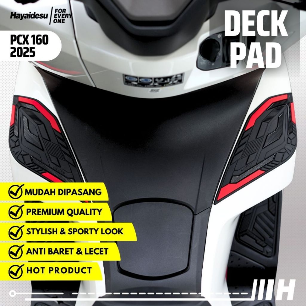 Hayaidesu Honda PCX 160 2025 (CBS/ABS/RoadSync) Body Protector Deck Pad Cover