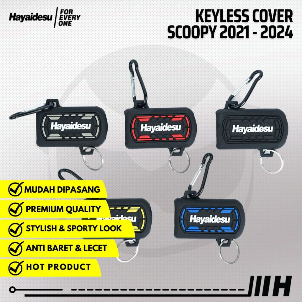 Hayaidesu Keyless Remote Key Cover New Honda Scoopy 2021-2023