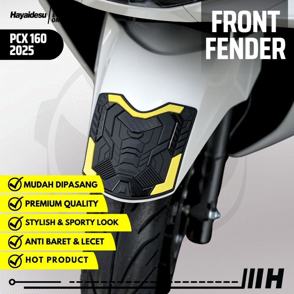 Hayaidesu Honda PCX 160 2025 (CBS/ABS/RoadSync) Body Protector Front Fender Cover