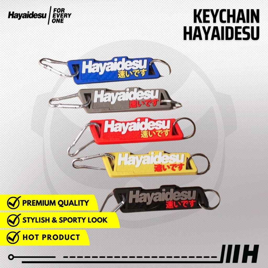 Hayaidesu Keychain Aksesoris Variasi Gantungan Kunci