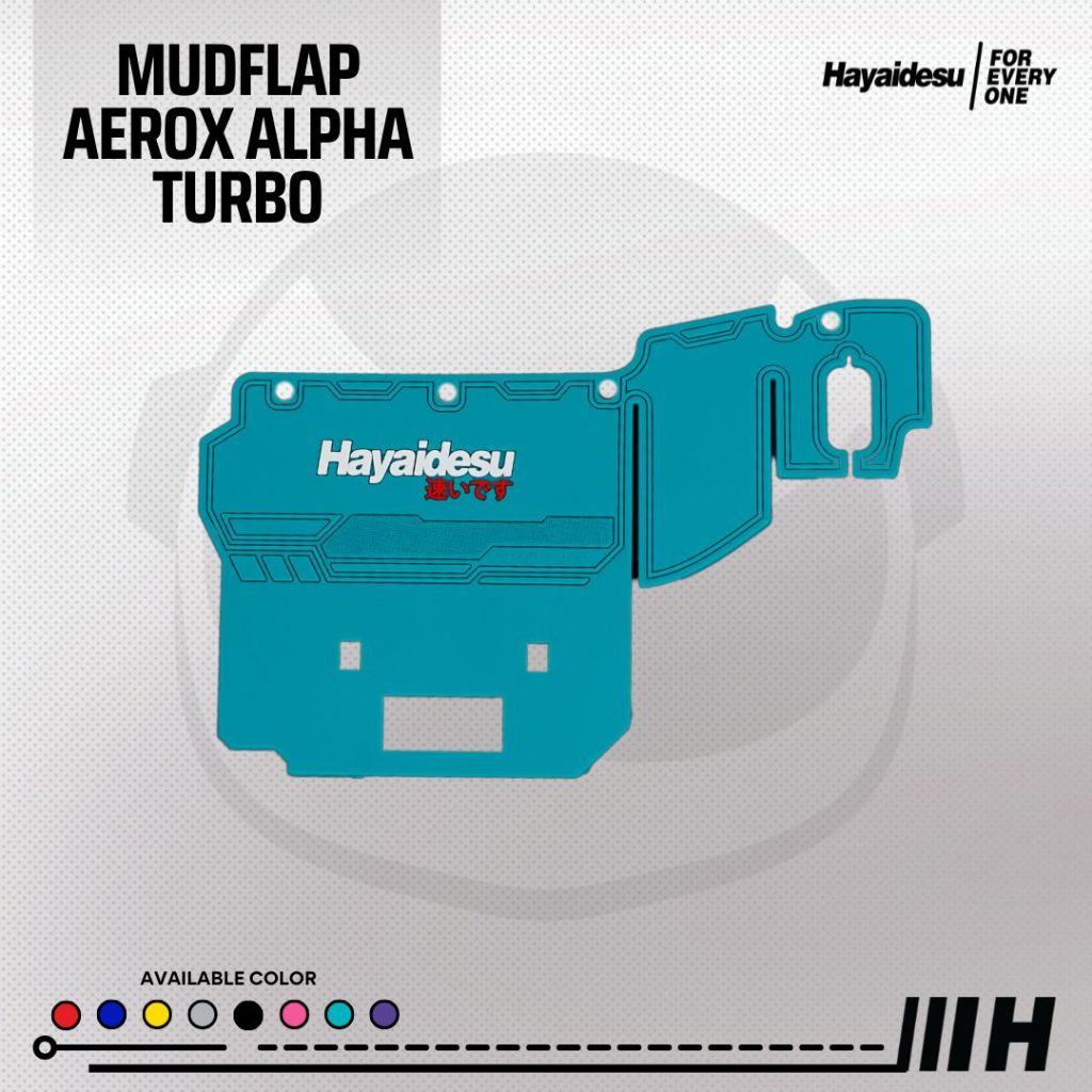 Hayaidesu Mudflap Yamaha AEROX ALPHA TURBO Penahan Lumpur - Premium Quality