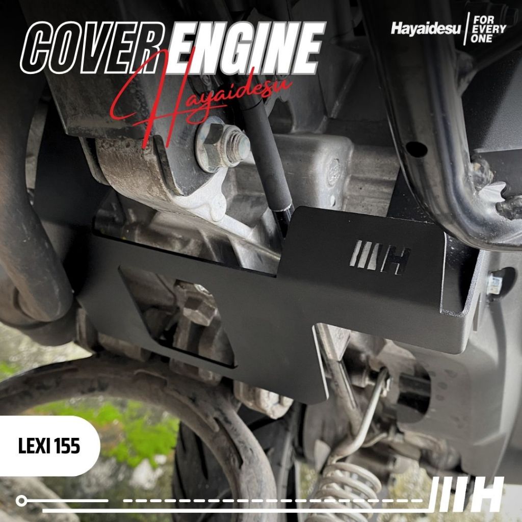 Hayaidesu ENGINE COVER Pelindung Bawah Mesin Motor Yamaha LEXI 155