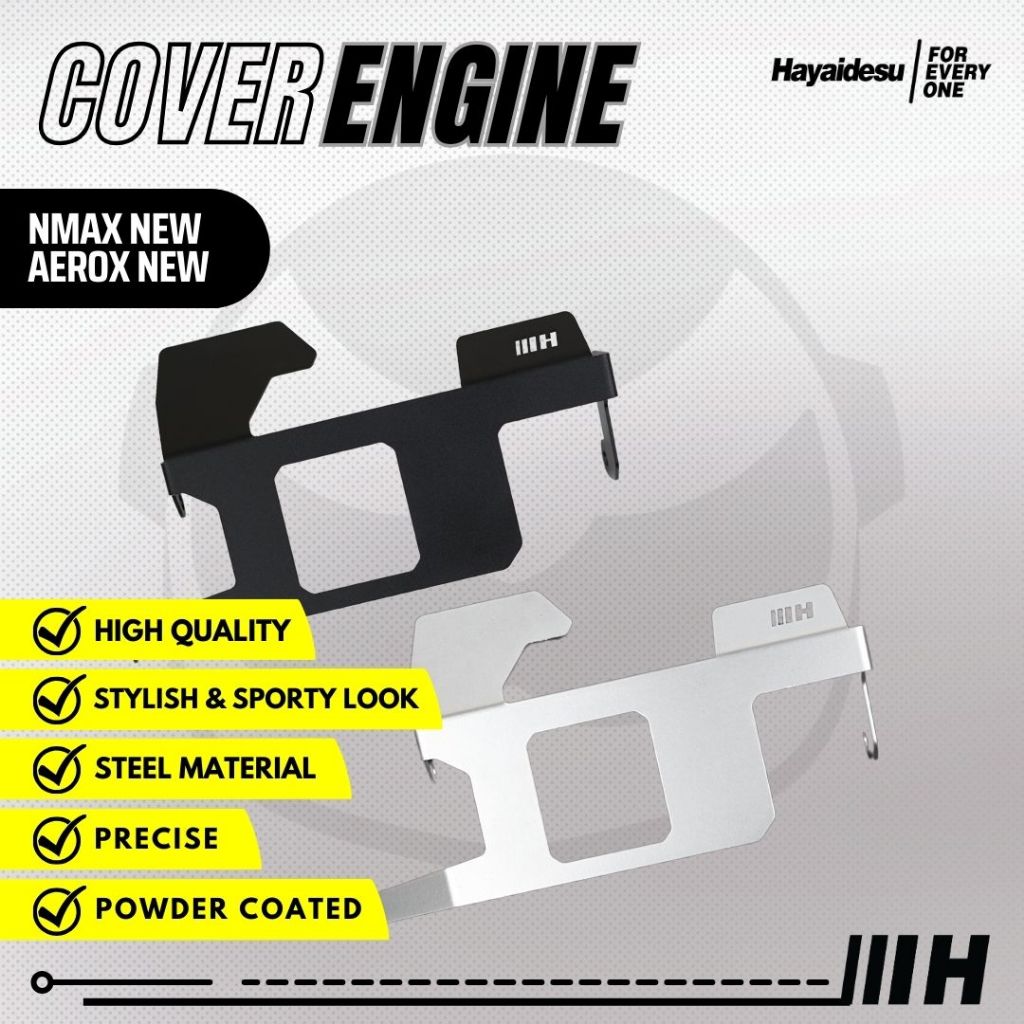 Hayaidesu ENGINE COVER Pelindung Bawah Mesin Motor Yamaha New NMAX & New AEROX