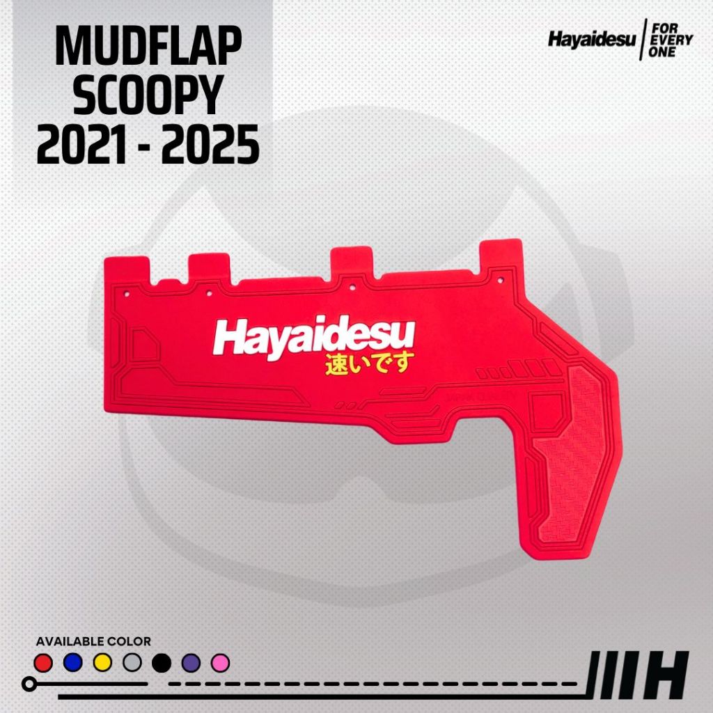 Hayaidesu Mud Flap New SCOOPY (2021-2025) Penahan Lumpur - Premium
