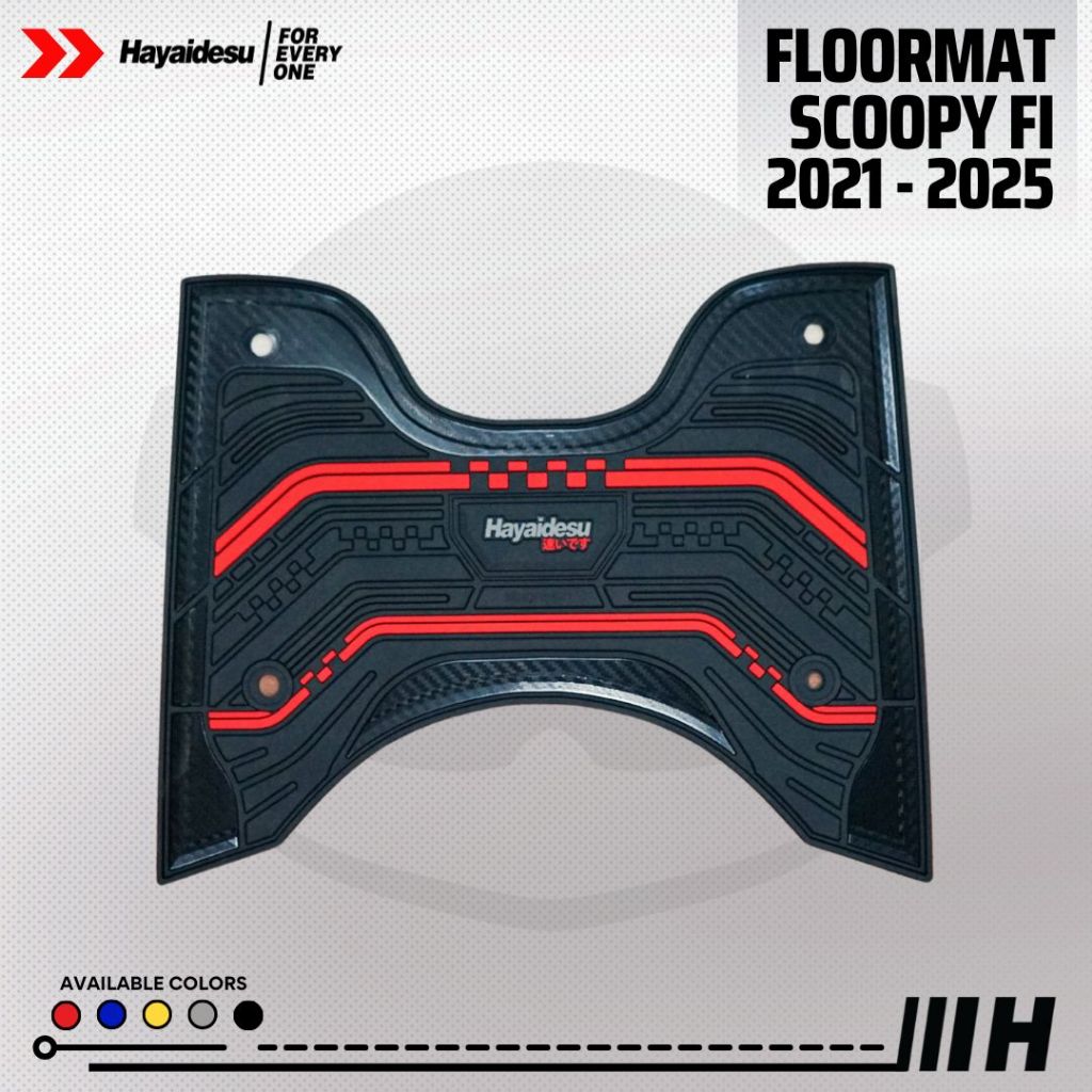 Hayaidesu Floor Mat New Honda Scoopy  2021-2024 Karpet Motor - Premium Quality