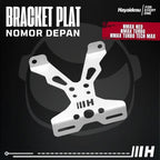 Hayaidesu Bracket Plate Number Depan Yamaha Nmax NEO/S,TURBO/TECHMAX- Dudukan Plat Nomor Depan