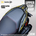 Hayaidesu Yamaha AEROX ALPHA (Standard/Cyber City/Turbo) Body Protector UPPER STOP LAMP & BEHEL Cover